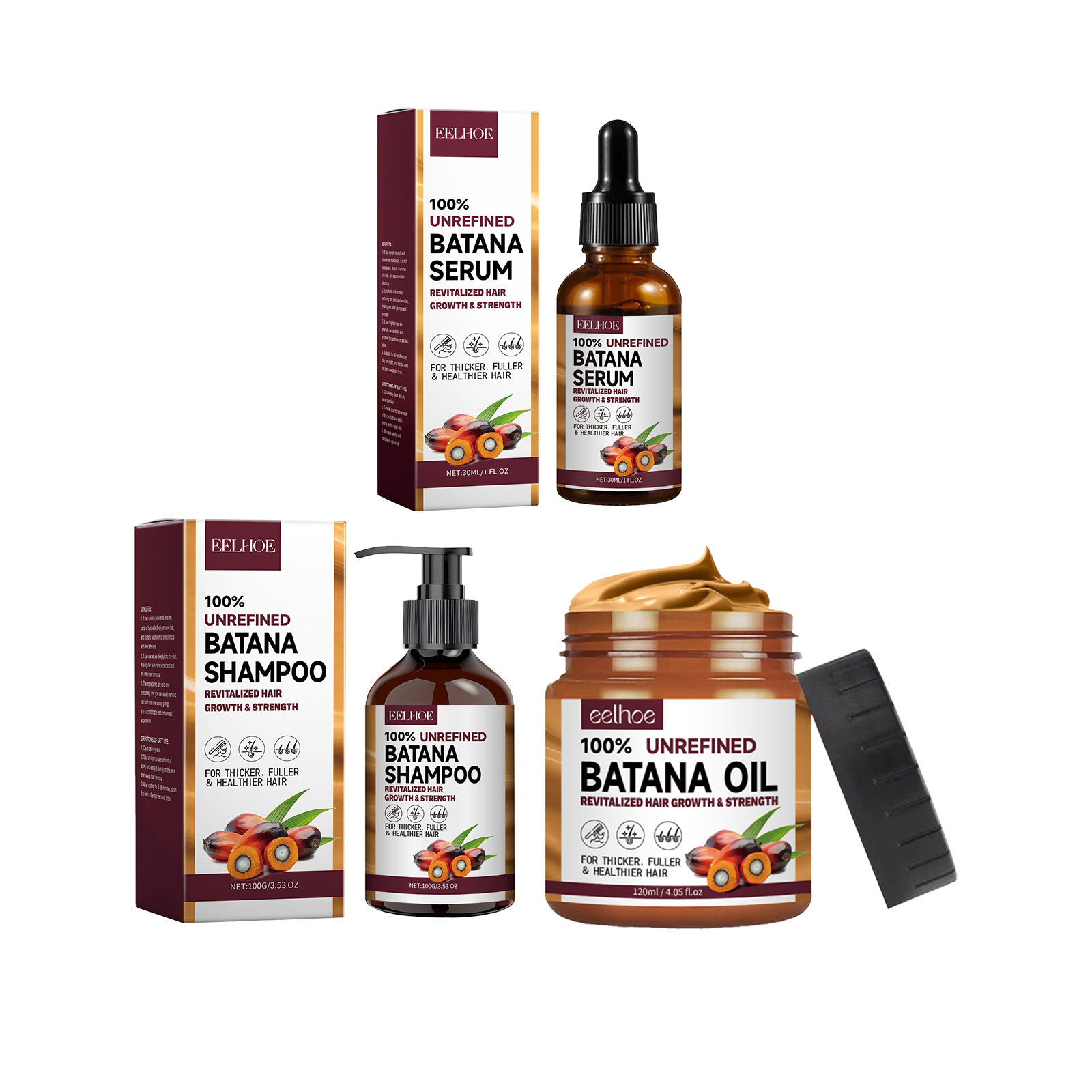 EELHOE Natural Batana Oil Deep - Hair Care Products recension och pris